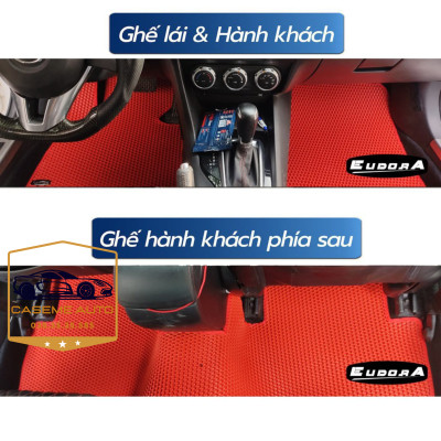 [HONDA HR-V] Thảm Trải Sàn, Lót Sàn Ô Tô Cao Su Eudora CloudFoam Thiết Kế Theo Xe Dành Cho Xe HONDA HR-V, Chống Nước, Không Mùi, Ngăn Bụi Bẩn, Dễ Vệ Sinh - Hàng Chính Hãng