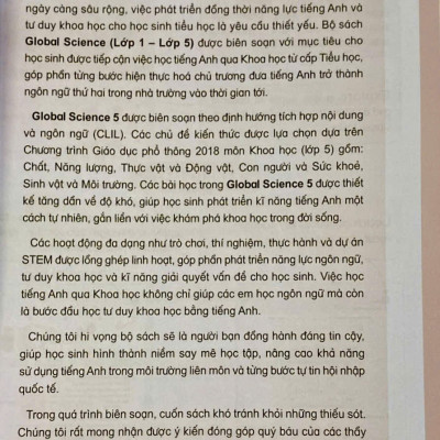 Sách - Global Science lớp 5 (HEID)