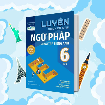 Sách - Luyện Chuyên Sâu Ngữ Pháp Và Bài Tập Tiếng Anh Lớp 6 - Combo 2 Tập - Megabook