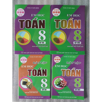Combo 2 Cuốn Sách Em Học Toán Lớp 8 Tập 1 + Tập 2 (Dùng Chung Cho Các Bộ SGK Hiện Hành)