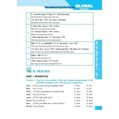 Sách - Global Success - Bài Tập Tiếng Anh Lớp 11 - Có Đáp Án - Tập 1 - Minh Thắng