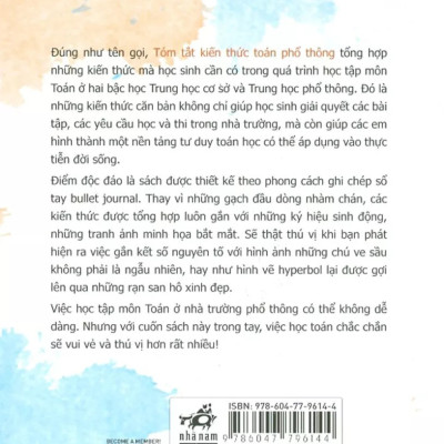 Tóm Tắt Kiến Thức Toán Phổ Thông - Đỗ Minh Triết - (bìa mềm)