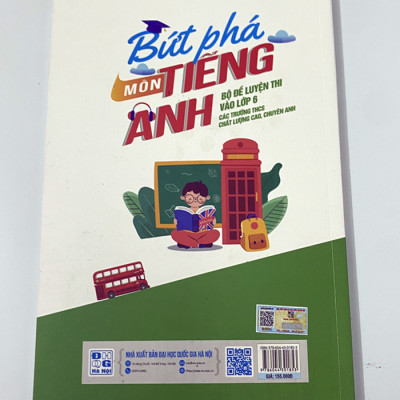 Sách - Bứt phá môn Tiếng Anh - Bộ đề luyện thi vào lớp 6 (Các trường THCS chất lượng cao, chuyên anh) 