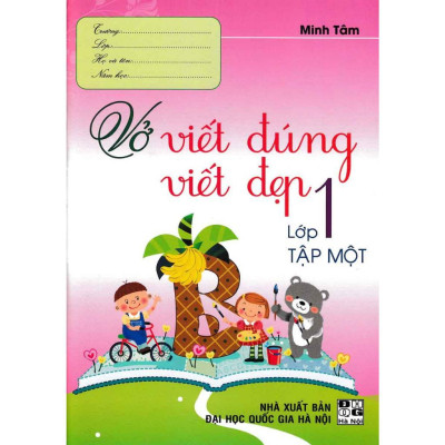 Sách -  Vở Viết Đúng Viết Đẹp Lớp 1 + Tập Viết Lớp 1 - Combo 4 Cuốn - Dùng Chung Cho Các Bộ SGK Hiện Hành - Hồng Ân
