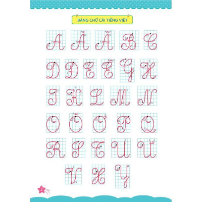 Sách - Cùng Khủng Long Tập Viết Chữ Cơ Bản - Chữ Cái Tiếng Việt Viết Hoa - Quyển 6 - Sticker Bé Gái - Megabook