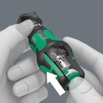 Cán vặn vít 826 T Kraftform Turbo bits handholder with Rapidaptor quick-release chuck Wera 05057480001