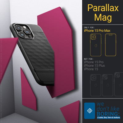 Ốp Lưng Dành Cho iPhone 15 ProMax SPIGEN CASEOLOGY PARALLAX MAGFIT_ Hàng chính hãng