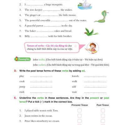 Bài Tập Bổ Trợ Ngữ Pháp Tiếng Anh - Lớp 3