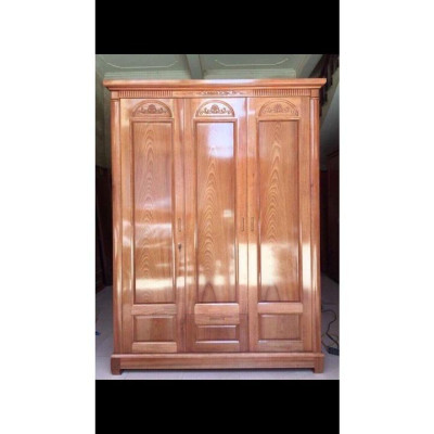 tủ quần áo gỗ xoan đào 3 cánh giá thật