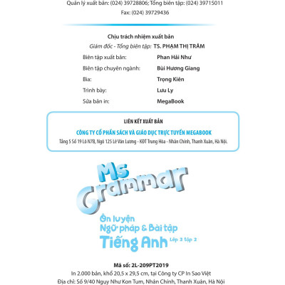 Ms Grammar Ôn Luyện Ngữ Pháp Và Bài Tập Tiếng Anh Lớp 3 Tập 2