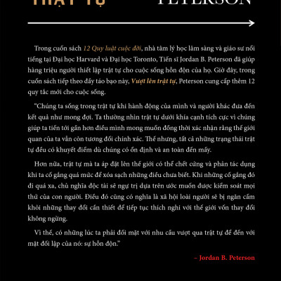 Vượt lên trật tự - Tác giả Jordan B. Peterson