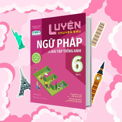 Sách - Luyện Chuyên Sâu Ngữ Pháp Và Bài Tập Tiếng Anh Lớp 6 - Combo 2 Tập - Megabook