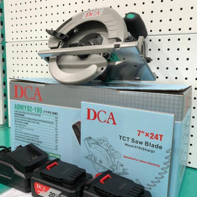MÁY CƯA ĐĨA TRÒN KHÔNG CHỔI THAN DÙNG PIN 20V/4.0AHX2 DCA ADMY02-185BM - HÀNG CHÍNH HÃNG