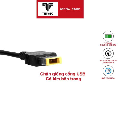 Sạc Tương Thích Cho Laptop Lenovo Yoga 500-15Ibd Yoga 500-15Isk - Hàng Nhập Khẩu New Seal TEEMO PC TEAC1013