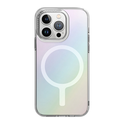 Ốp lưng dành cho iPhone 15/ 15 Pro/15 pro max UNIQ Hybrid Magclick Charging LifePro Xtreme Iridescent  - Hàng Chính Hãng