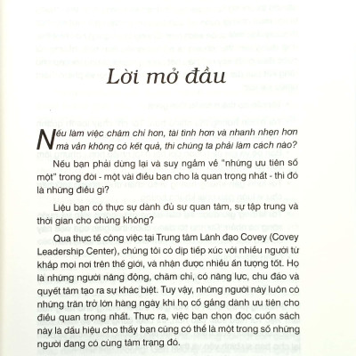 Tư Duy Tối Ưu - First Things First