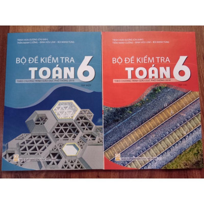 Sách - Combo Bộ đề kiểm tra Toán lớp 6 - ( Tập 1 + Tập 2 )