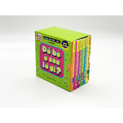 Sách - Bộ 3 Boxset: Từ Điển Bằng Hình Đầu Tiên Của Bé + Đố Bé ở Sau Là Gì - Song Ngữ Anh Việt - Việt Thư