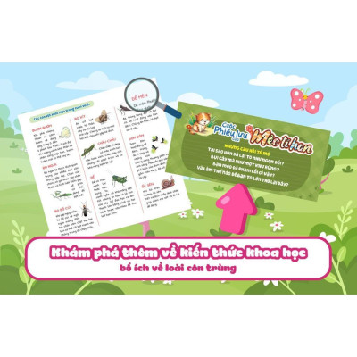 Sách - Cuộc Phiêu Lưu Của Mèo Tí Hon Trên Bãi Cỏ (20 Stickers Con Vật) - Megabook