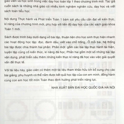 Thực Hành Và Phát Triển Toán 1 - Tập 2