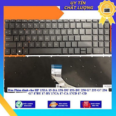 Bàn Phím dùng cho HP 15DA 15-DA 15S-DU 15S-DU 250 G7 255 G7 256 G7 17BY 17-BY 17CA 17-CA 17CD 17-CD - MÀU BẠC - CÓ ĐÈN - Hàng Nhập Khẩu New Seal