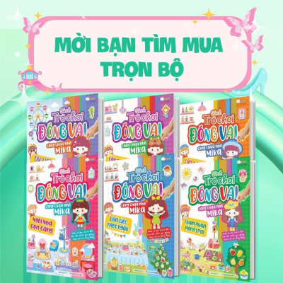 Sách - Trò Chơi Đóng Vai Công Chúa Nhỏ Mika - Tham Quan Nông Trại - Bóc Dán 80+ Sticker Đa Dạng Cho Bé Gái - Megabook