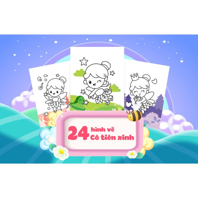 Sách - Tô Màu Diệu Kỳ - Cô Tiên Xinh (Hơn 40 Stickers) - Megabook