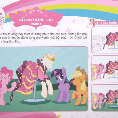My Little Pony - Tập Tô Màu Sáng Tạo 4Q - Vườn Cổ Tích Vui Nhộn