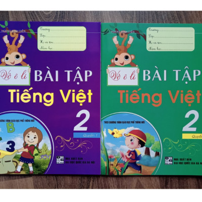 Sách - Combo Vở Ô Li Bài Tập Tiếng Việt 2 (Quyển 1+ Quyển 2)