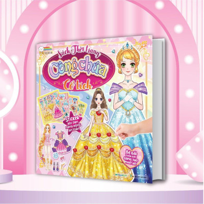 Sách - Thời Trang Công Chúa - Bóc Dán Hơn 300+ Stickers Váy, Phụ Kiện Xinh Đẹp Cho Bé Gái - Megabook