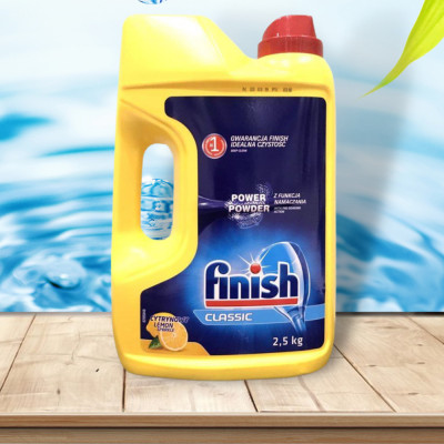 Combo Bột rửa bát Finish 2.5kg+Muối rửa bát Finish 1.5kg+Bóng finish 400ml