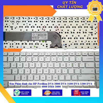 Bàn Phím dùng cho HP Pavilion DV4-3000 DV4-3100 DV4-3200 DV4- 4000 DM4-3000 - TỐT-MÀU ĐEN-CÓ ĐÈN - Hàng Nhập Khẩu New Seal