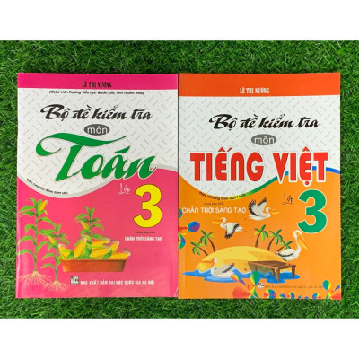 Sách - ComBo Bộ Đề Kiểm Tra Môn Tiếng Việt + Toán Lớp 3 ( Dùng Kèm SGK Chân Trời Sáng Tạo - HA)-MK