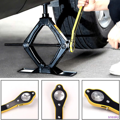 Kích Nâng Gầm Ô Tô, Xe Con, Xe Máy 2 Tấn Loại Dày Kèm Cờ Lê Nhỏ Gọn – Thay Lốp Khẩn Cấp Dễ Dàng