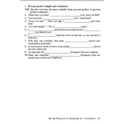 Bài Tập Tiếng Anh Lớp 12 ( Theo chương trình GDPT Mới - Chân Trời Sáng Tạo -Tặng File Đáp Án) (HA-MK)