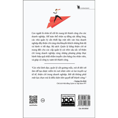 Sách - Quản Lý Bằng Thiện Chí - Nguyên Tắc - Thái Hà Books