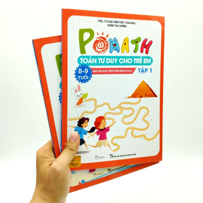 Bộ Pomath - Toán Tư Duy Cho Trẻ Em 8 - 9 Tuổi (Tập 1 + 2) (Bộ 2 Tập)