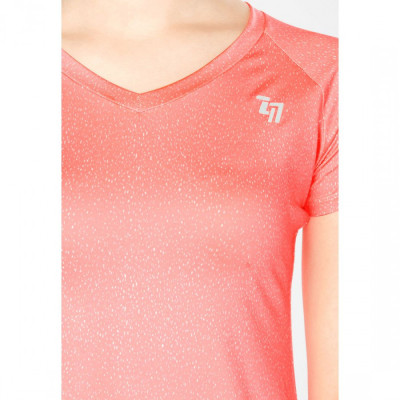 Áo Thể Thao Nữ W Basic V Neck Pnk/Wht