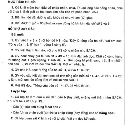 Toán 2 Tập 2 - Sách Giáo Viên Và Học Sinh (Theo Chương Trình Tiểu Học Mới)