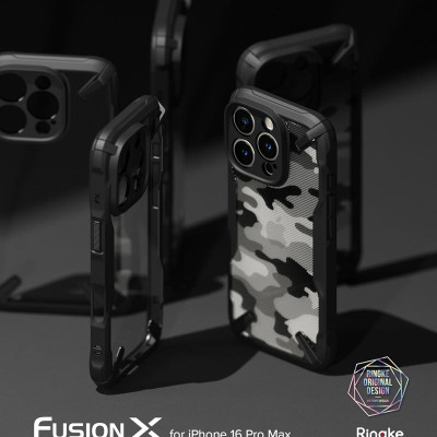 Ốp lưng dành cho iPhone 16 Pro Max/16 Pro/16 Plus/16 RINGKE Fusion X - Hàng Chính Hãng