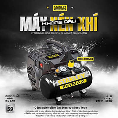 Máy nén khí không dầu 6L Stanley Fatmax DST101/8/6