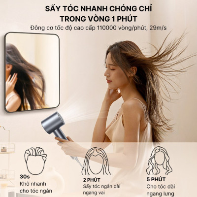 Máy sấy tóc ion âm 2 chiều nóng lạnh SOKANY SK14019 công suất 2400W,  chăm sóc tóc, bảo vệ tóc khỏi hư tổn - HÀNG CHÍNH HÃNG