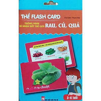 Thẻ Flash card thông minh – Bé Nhận Biết Thế Giới Rau, Củ, Quả