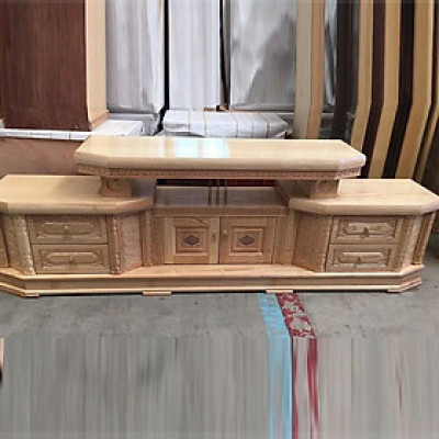 Kệ tivi tân cổ điển gỗ sồi nga  hàng chuẩn cao cấp thích thợp cho mọi gia đình