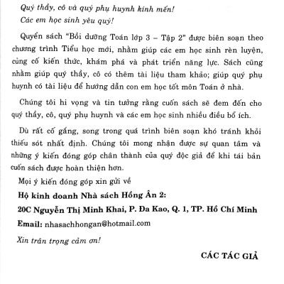 Bồi Dưỡng Toán Lớp 3 - Tập 2 (Theo Chương Trình Tiểu Học Mới - Định Hướng Phát Triển Năng Lực - Bám Sát SGK Kết Nối)