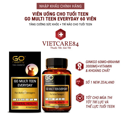 Bộ Sản Phẩm Tăng Chiều Cao Tuổi Dậy Thì: 2 Hộp Canxi Hữu Cơ Nano NZ Ultra Cal 30 Viên & Viên Đa Vitamin Tuổi Teen Go Multi Teen Everyday 60 Viên