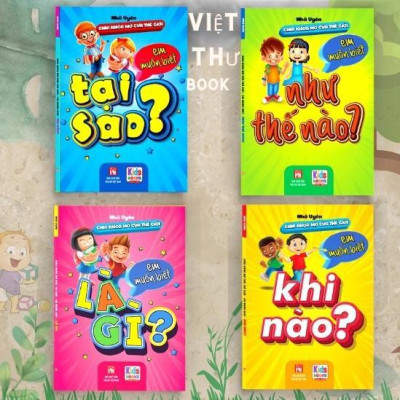 Sách - Chìa Khóa Mở Cửa Thế Giới - Em Muốn Biết - Combo 4 Cuốn - Nhã Uyên - Việt Thư