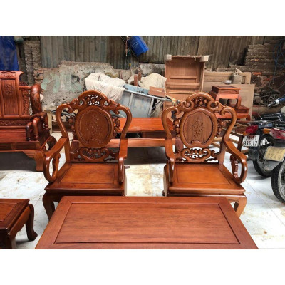 Bộ bàn ghế giả cổ guột gỗ gụ