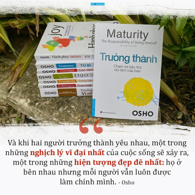 Sách - Thân Mật + Trưởng Thành + Sáng Tạo + Từ Bi + Trò Chuyện Với Vĩ Nhân + Hạnh Phúc + Đạo + Can Đảm - Combo 8 Cuốn Osho - First News
