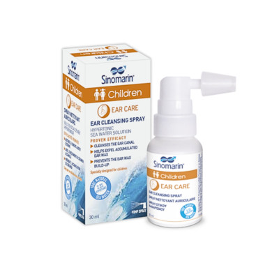 Vệ sinh tai & Ngừa nút ráy tai trẻ em - SINOMARIN Children Ear Care - 30ml - màu cam